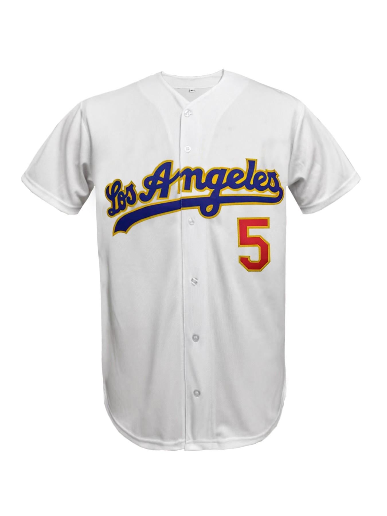 Men's Retro Style Los Angeles #17 Baseball Jersey, Premium Embroidered Stitched Design, Lightweight Breathable Button Up Shirt for Baseball Enthusiasts