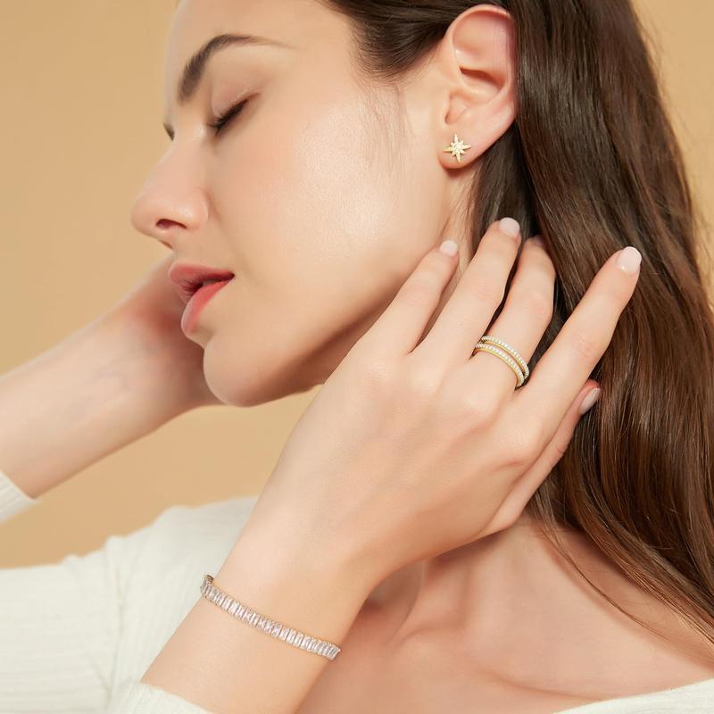 EAMTI 6mm Cubic Zirconia Bracelet for Women Mother's Day/Birthday/Anniversary Day/Valentine’s Day