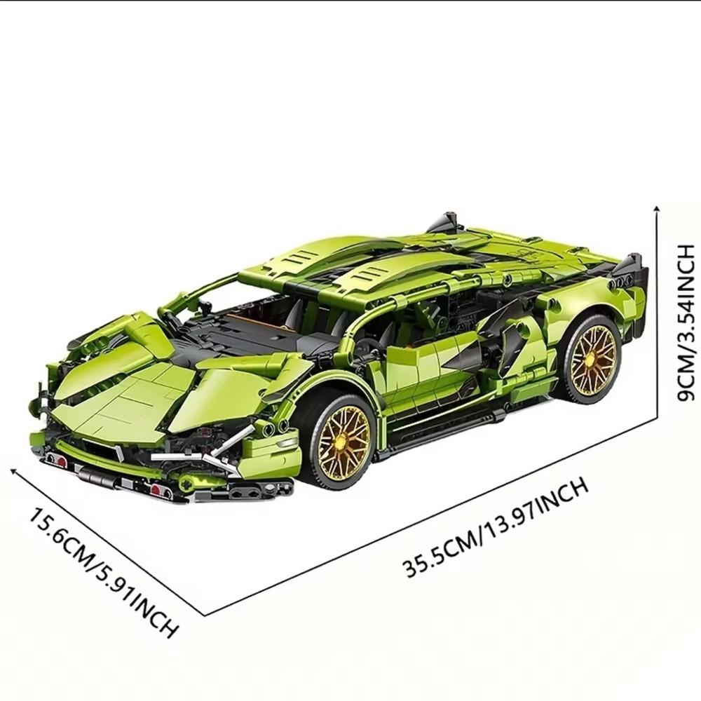 Lamborghini Fkp 37 Model Kit, 1:14 Scale, over 800 Pieces, Family Decor, Holiday Gift, Kids & Adults Collection Toy Set