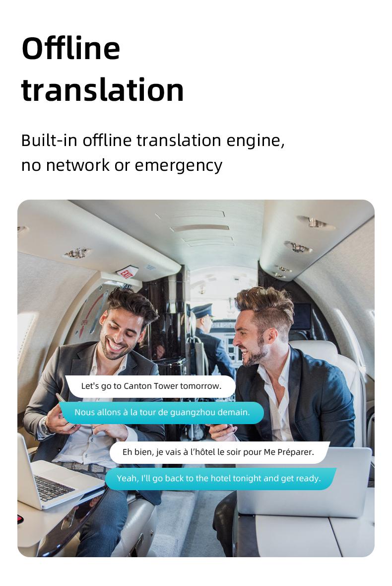 2026 Newest Portable AI Language Translator Device, 138 Languages AI Offline/Group/Phone Translation Device Two Way Real-Time Voice,Upgraded Chip for Travel Business Learning traductor de voz idiomas Electronic Audio