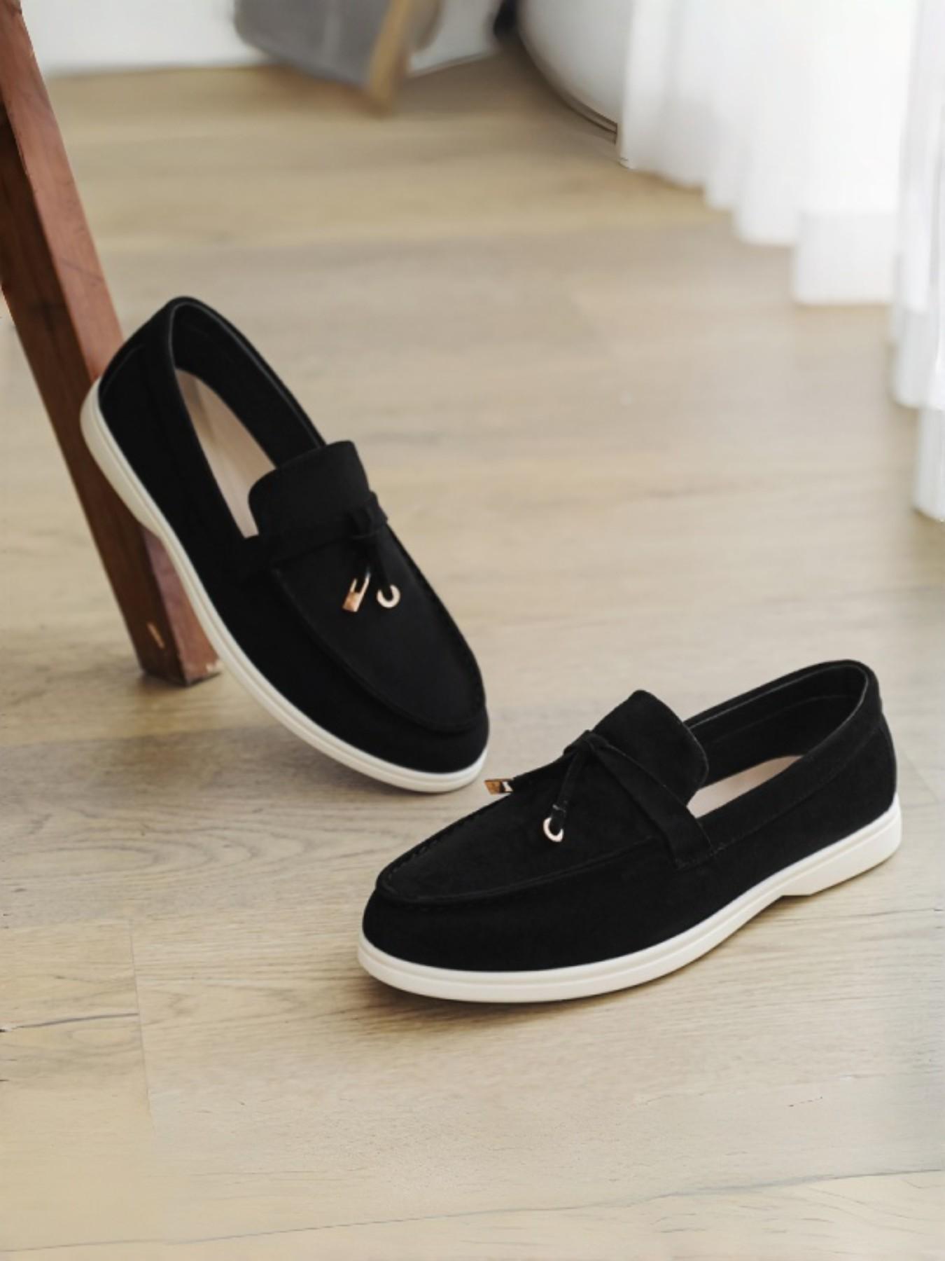 Men's British Style Soft Leather Casual Shoes, Business & Daily Wear, Hand-Stitched Design, Comfortable Footwear for Men