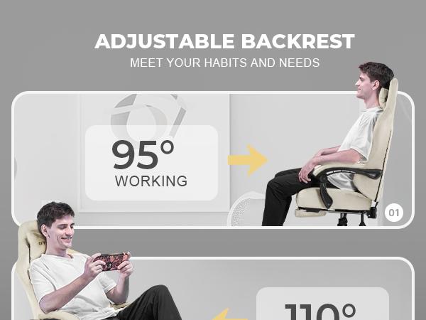 GTPLAYER Gaming Chair Fabric with Pocket Spring Cushion, Big and Tall Gaming Chair, 350LBS High Back Computer Chair with Footrest,Springtok Ergonomic