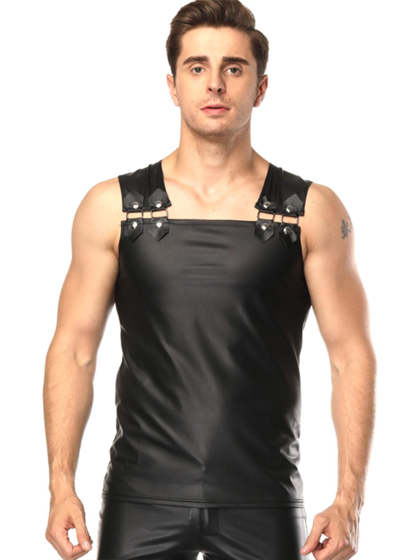 Men's V-Neck Short Sleeve T-Shirt, European and American Style, Stage and Bar Performance Wear, Casual Hoodie Jumper