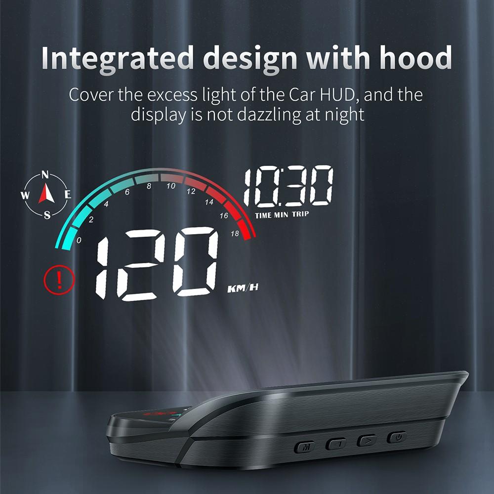 M22 Car Hud Display, Windshield Speedometer Projector, Digital GPS Speedometer, Speed and Over-Speed Display, Universal Front Screen, Car Speed Monitor