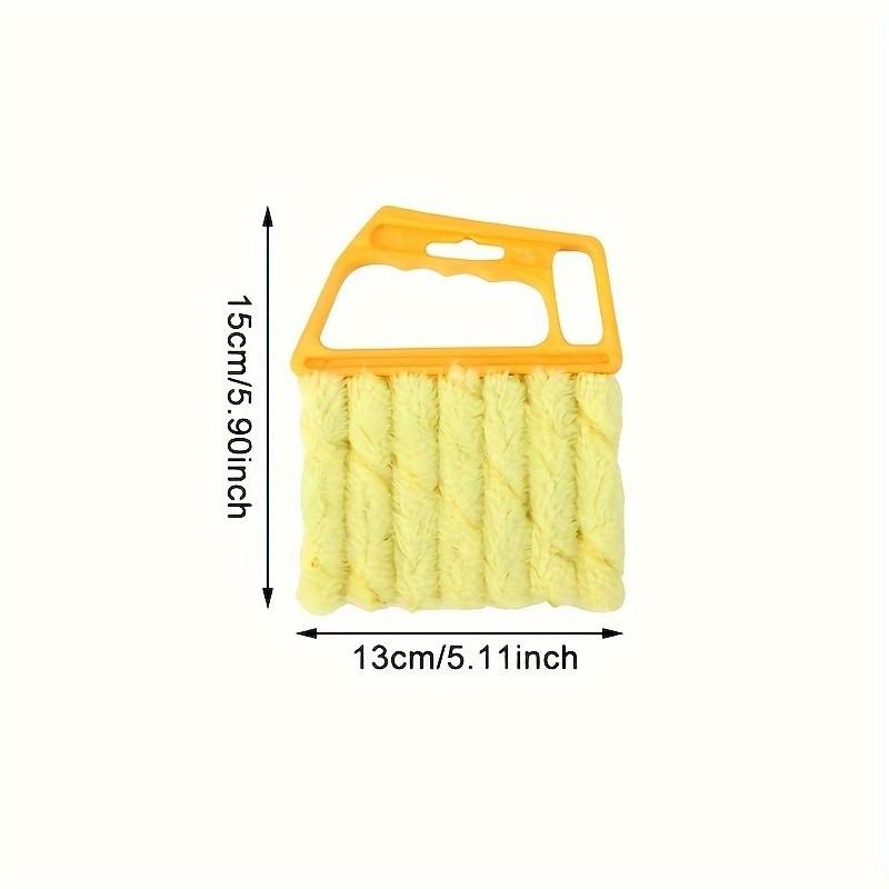 1pc Washable Microfiber Window Blind Cleaner Duster Tool - Handheld Shutter Brush for Fast Dust Removal - Air Conditioner Fin Cleaner & Vent Brush - Home Cleaning Supplies for Window Slats & Shutters