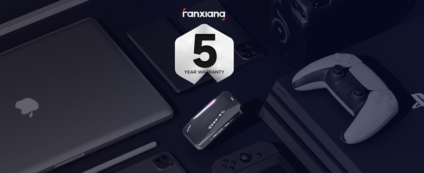 FANXIANG PS2200 1TB Magnetic Portable SSD(Compatible with Apple 15 and above), 2050MB/s USB 3.2 Gen 2x2 Magnetic SSD, 4K ProRes Recording and Storage, with Magnetic Ring, RGB Touch Lighting, External SSD for iPhone/Android/PC/Mac