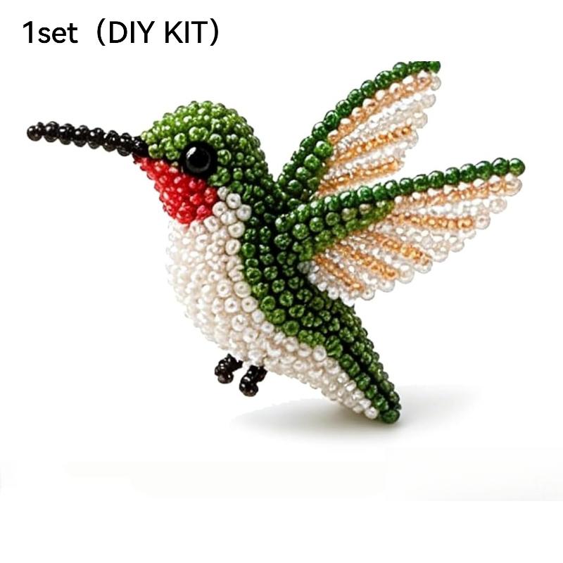 Tiny 3D Beaded Animal DIY Kit,Cute Raccoon & Animal Beading Craft Set,Creative Handmade Bead Decoration Kit,Craft Set with Colorful Beads and Instructions,for Adults Stress Relief DIY Art Gifts, DIY Beading Accessories, Beads For Crafts