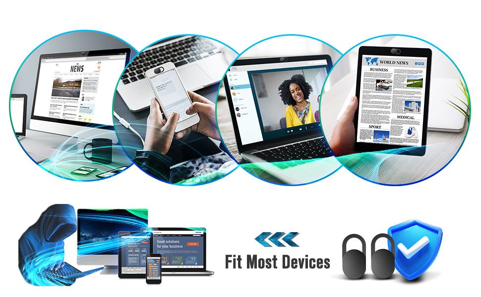 Webcam Cover Slide, Ultra-Thin Privacy Protector for Laptops & Tablets Security Blocker`