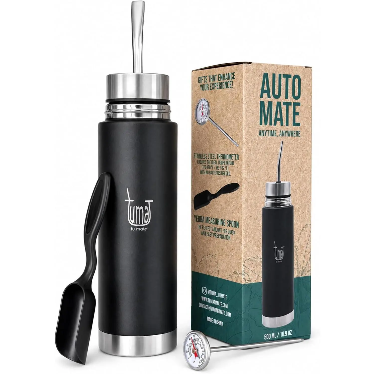 Tu Mate Automate Self-Serving Yerba Mate Kit, Cup 500ml