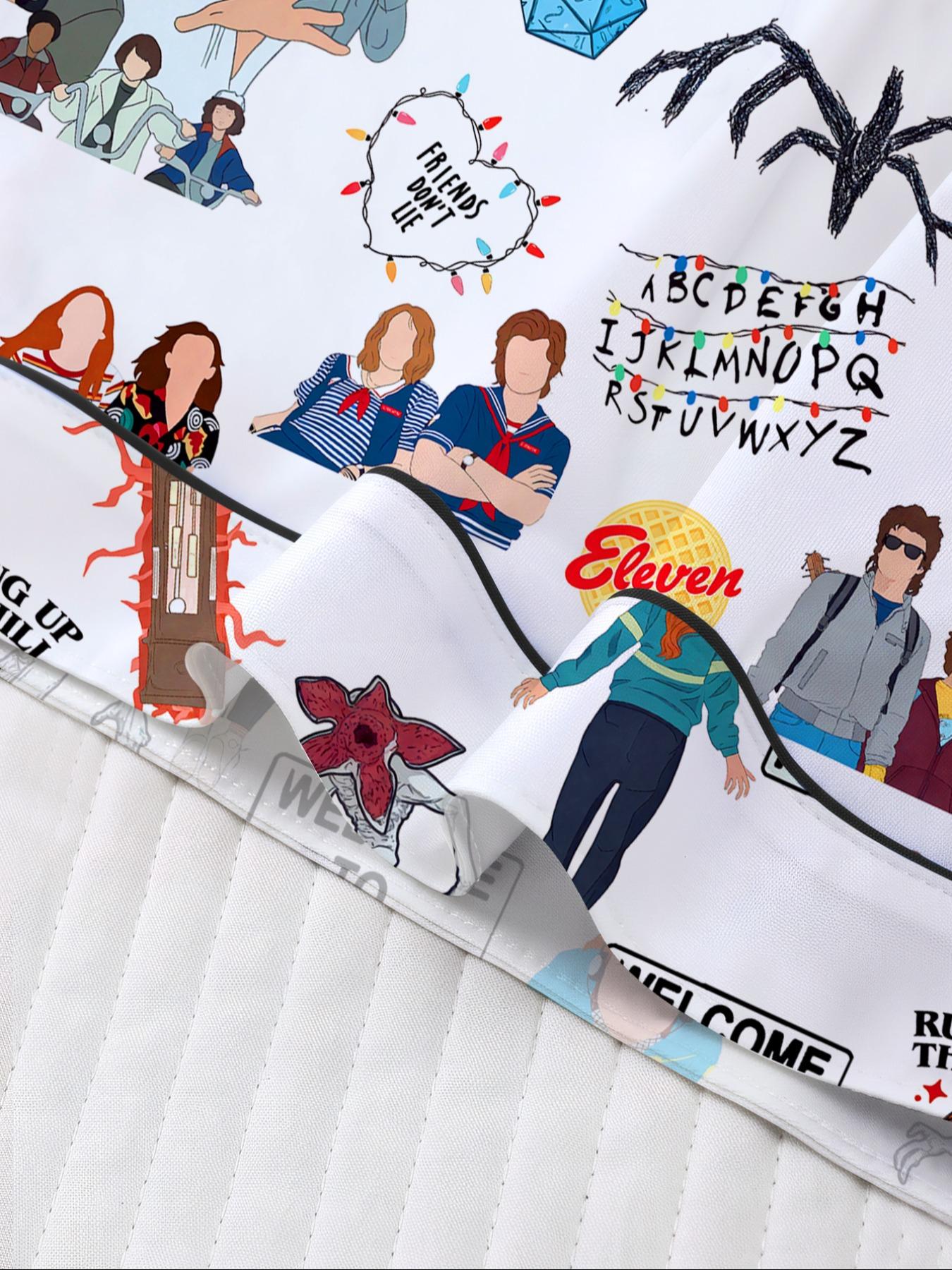 Women's Sleepwear Set, Short Sleeve Button-Down Soft Top & Elastic Shorts, Casual Comfortable Home Wear for Daily Use