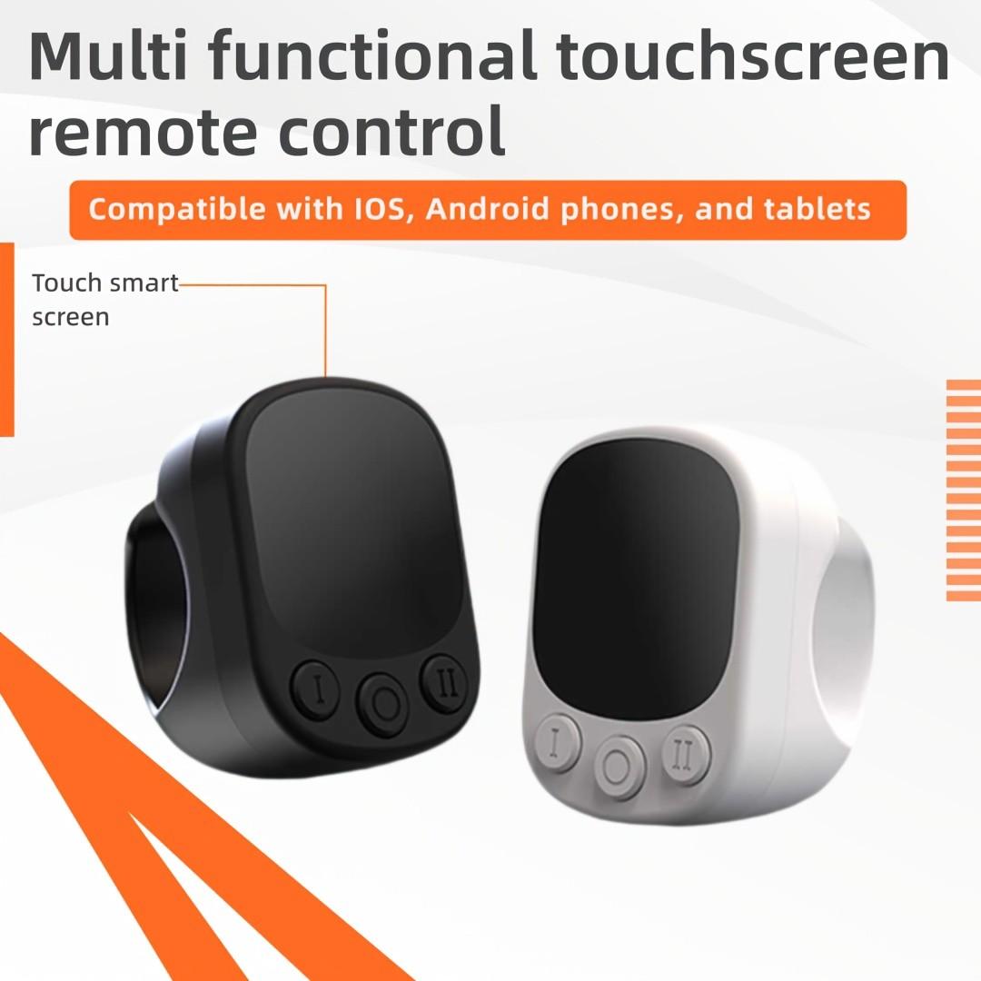 [Touchscreen Remote Control] Multi functional touchscreen remote control, TikTok scrolling controller for short videos on mobile phones, wireless e-book page flipping device, remote control for camera and video shutter on mobile phones and tablets, prefer