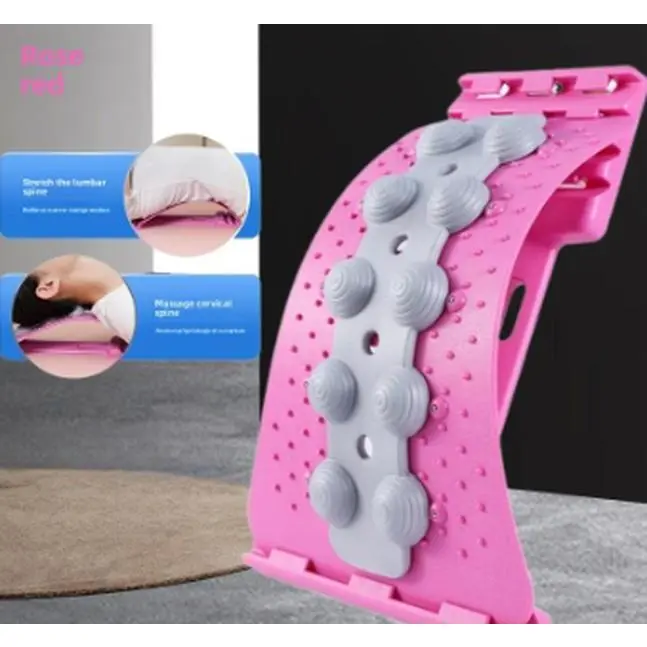 Ergonomic Adjustable Bar Relaxer Acupressure Tool - Exercise Equipment for Balance Training, Lumbar Spine Soothing, Spine Relief, Decrease Stiffness, Shoulder Slimming, Back Slenderness, Yoga Spinal Correction, Kyphosis Support