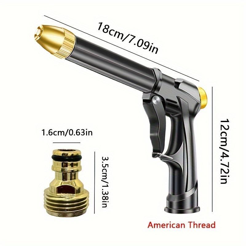 1pc High-Pressure Car Washing Water Gun, Plastic Gun Body, Garden Water Hose Nozzle, Garden Shower, Multifunction Watering Tool, Powerful Cleaning