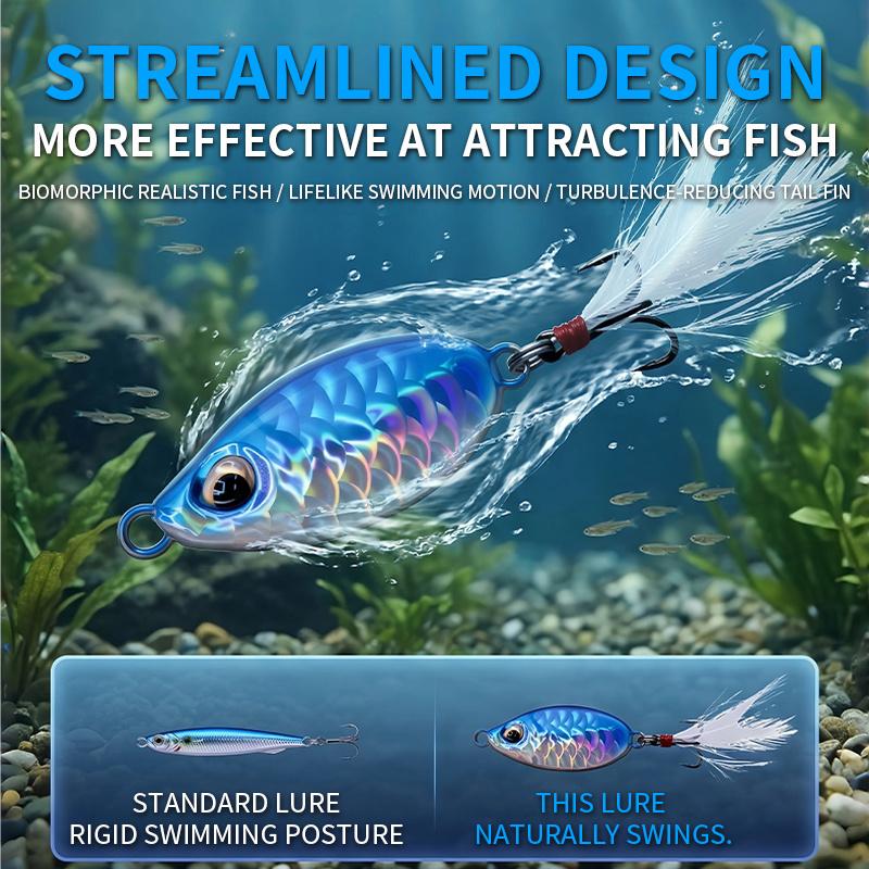 5 pc Fishing Lure Combo Kit, Complete Set for Beginners, Works for Culter, Snakehead and Bass