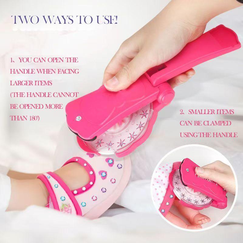 Glitter Diamond Styling Tools Hair Gemstone Styling Set + 360 colorful gemstones to light up girls' hair, clothes, accessories, etc., birthday gift for all hair types/hair styles - Hair Care, No Heat Required Hair Styling Accessories