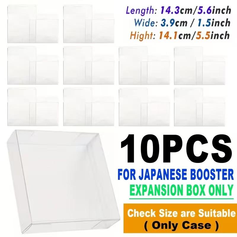 For Clear Plastic Display Box for Japanese Small Booster Box, Japanese Booster Box Case Display Protectors Convenient Stackable Storage Card Hobby Box