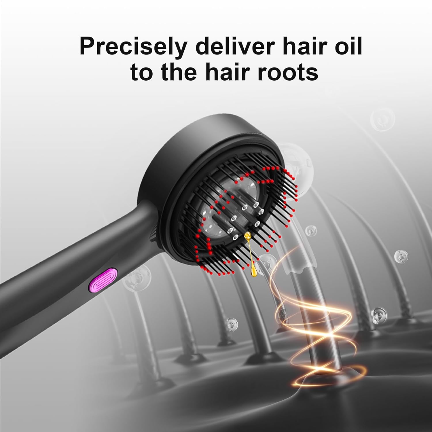 3 in 1 Scalp Massager Hair Oil Applicator,Electric Scalp Brush for home use,IPX7 Waterproof Electric Head Massager Scalp Massage Comb, Rechargeable Scalp Massagers