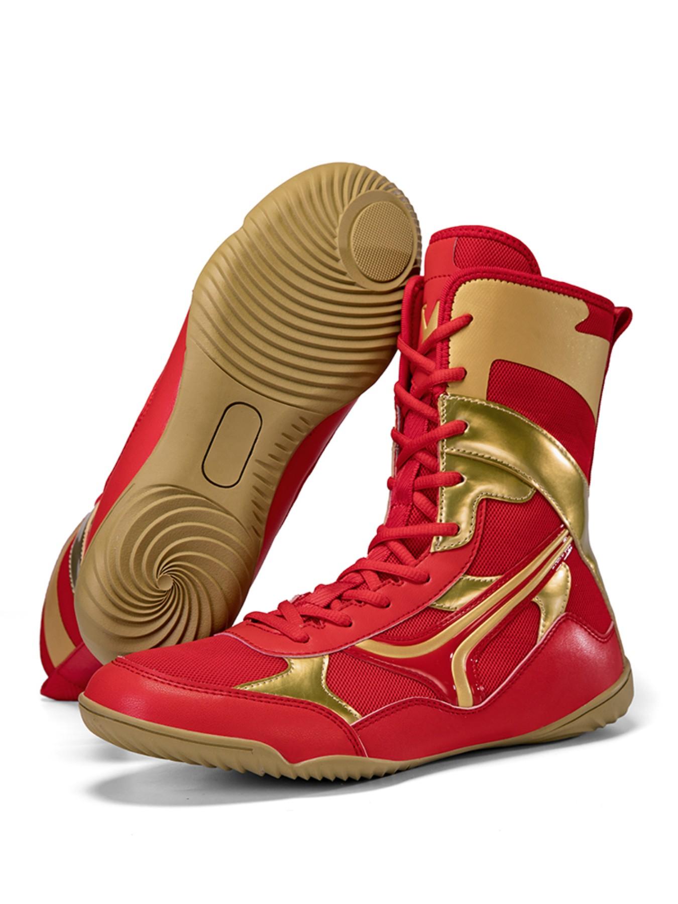 Men's Training Shoes and Sports Shoes, Trendy Fashion Anti-Slip Durable Boxing Wrestling Shoes, Ideal for Various Sports Training Scenarios