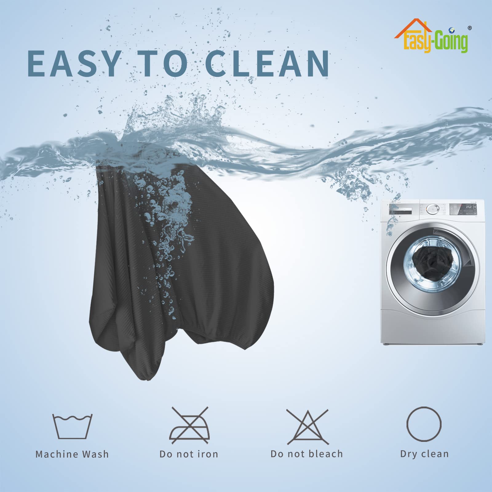 Easy-Going Stretch Cushion Covers for Sectional Sofa Left/Right L Shape Chaise Lounge Sofa Seat slipcover Anti-Slip Sofa Cover Soft