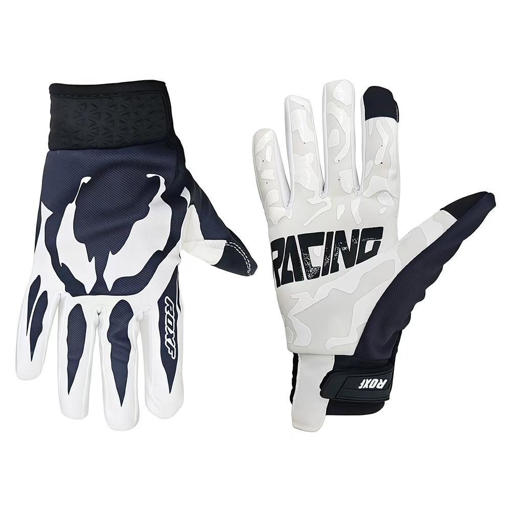 Flame Outdoor Sports Gloves Baseball Outdoor Cycling Sports Red and White unisex breathable and non slip multifunctional gloves Four season universal version Touchscreen can be used for daily commuting Fashion high-end gloves