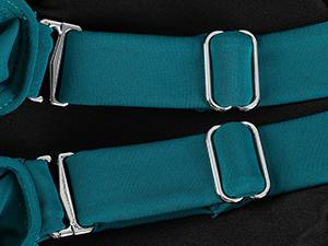 Hilor Women's Underwire Tankini Top Tummy Control Bathing Suits Sexy V Neck Crossover Swim Top Only