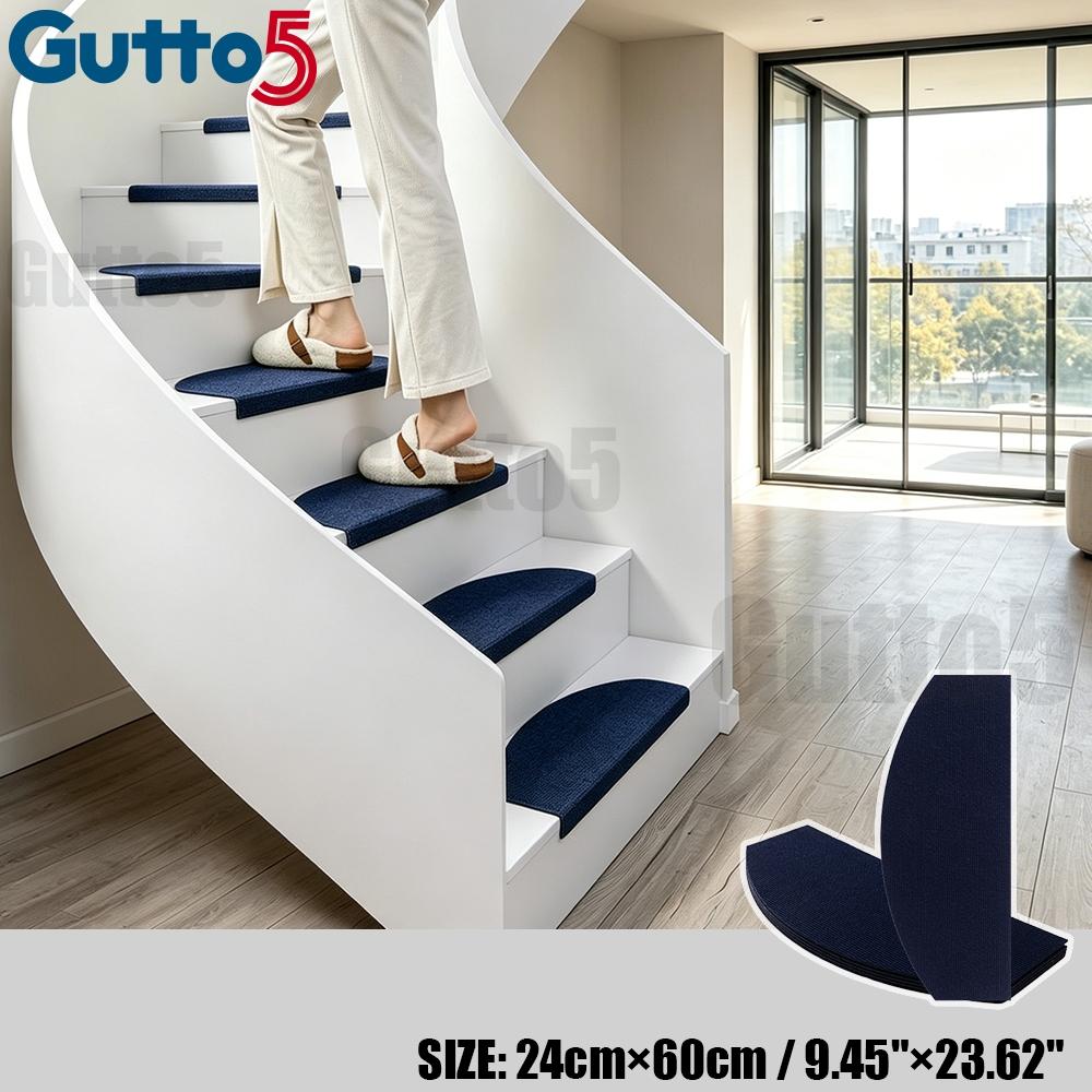 10pcs/15pcs Removable Self-Adhesive Stair Mats, Floor Mat, Indoor Carpet Rugs, Plain Color, Cuttable Reusable, DIY Home Decor, Anti-Slip