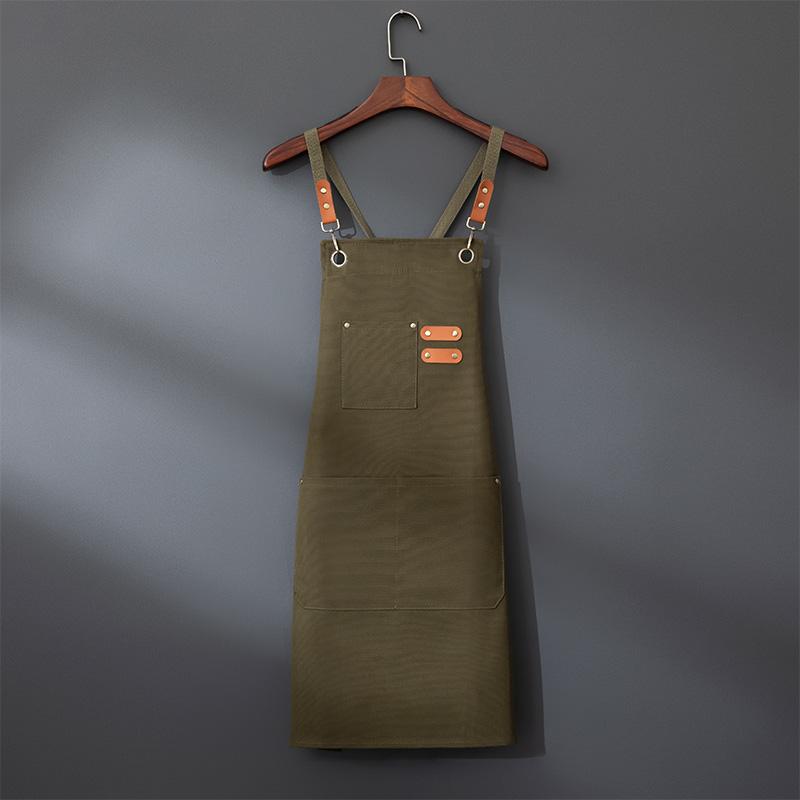 Adjustable Canvas Apron for Kitchen, Restaurant, Coffee Shop, Garden, Garage, Unisex Design, Durable Material, Perfect for Workwear