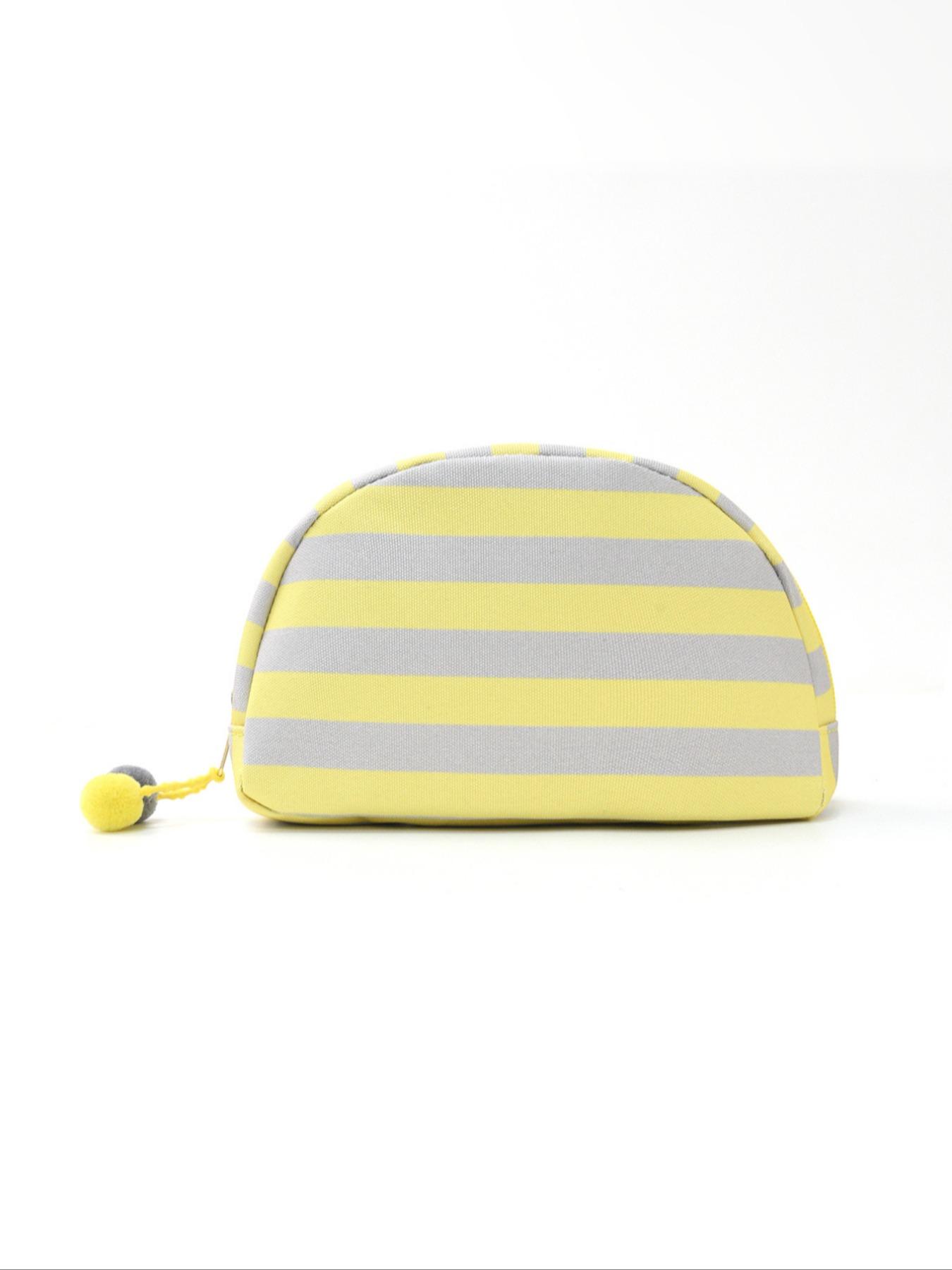 Striped Shell Makeup Bag, Large Capacity Travel Cosmetic Storage, Stylish and Simple Design for All Seasons, Essential Organizer for Cosmetics, Cosmetic Pouch, Cosmetic Bags