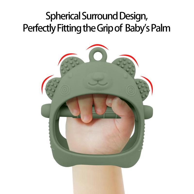 Food Grade Silicone Teething Mitten,Baby Teething Toy for 0-6 6-12 Months,  Anti Dropping Wrist Hand Teethers Baby Chew Toys for Sucking Needs, BPA Free
