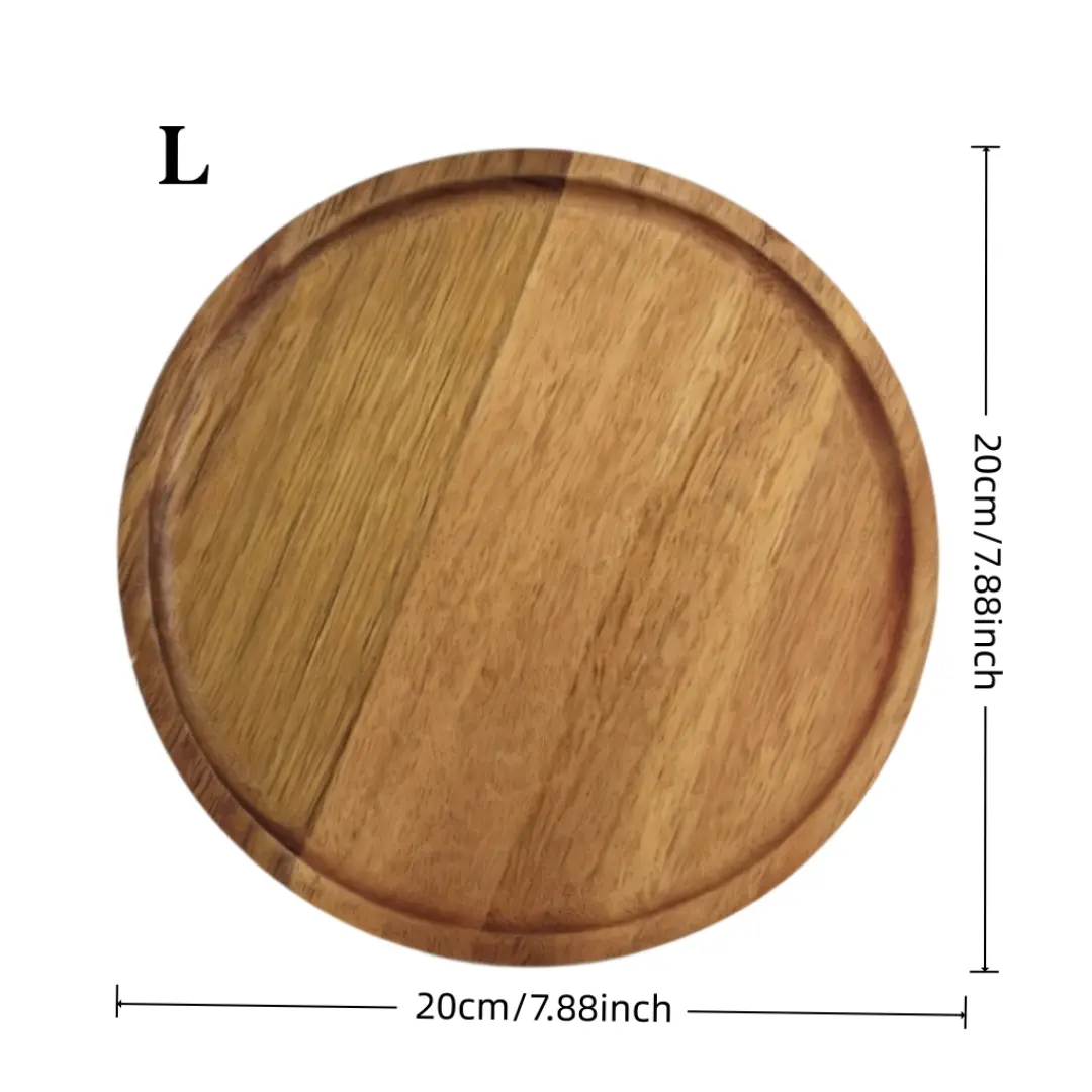 Creative Wooden Round Lazy Susan, 360° Rotating Tray for Kitchen, Bathroom, Dining Room, Easy to Clean, Ideal Mother's Day Gift