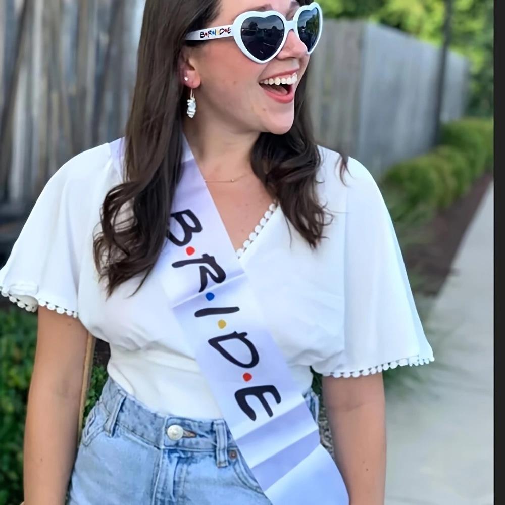 6pcs I Do Crew & 1pc Bride sash set, Party Supplies Set, Wedding Party Supply, Bachelorette, Hen Night, Bridal Shower, Wedding Decoration, Bridesmaid, Maid of Honor, Proposal Gift, Future Mrs, Bride to Be, Photo Props