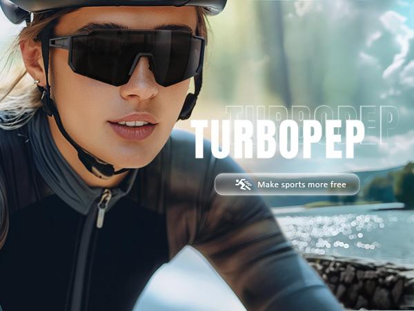 【Holiday Haul】TURBOPEP 2 Pairs Professional Cycling Sunglasses, TR90 Frame, Windproof UV400 Protection, Lightweight Polarized Lenses, Anti-Slip Nose Pad, Aerodynamic Design