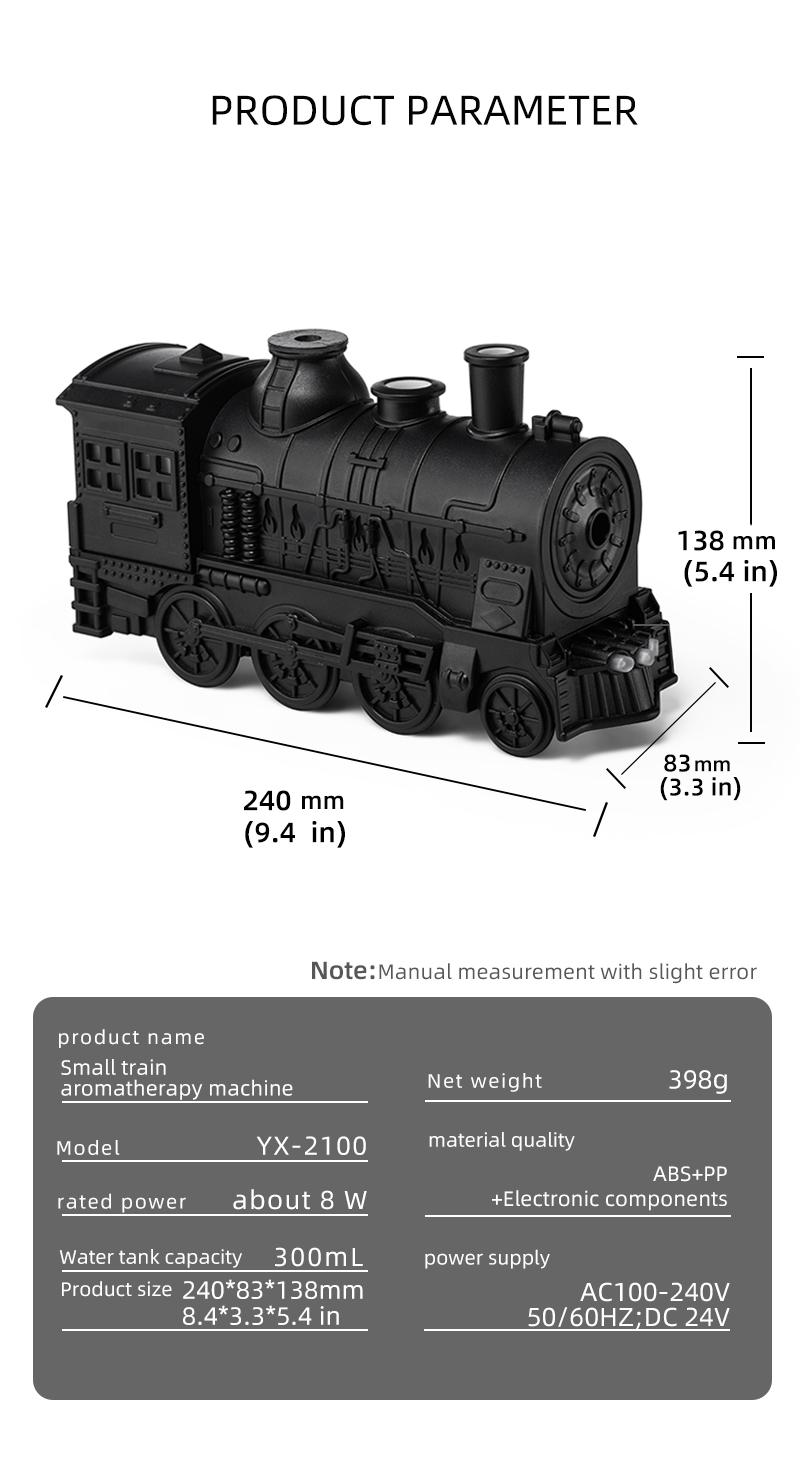train diffuser Small train aromatherapy machine essential oil diffuser desktop retro ornaments humidifier home large fog remote control