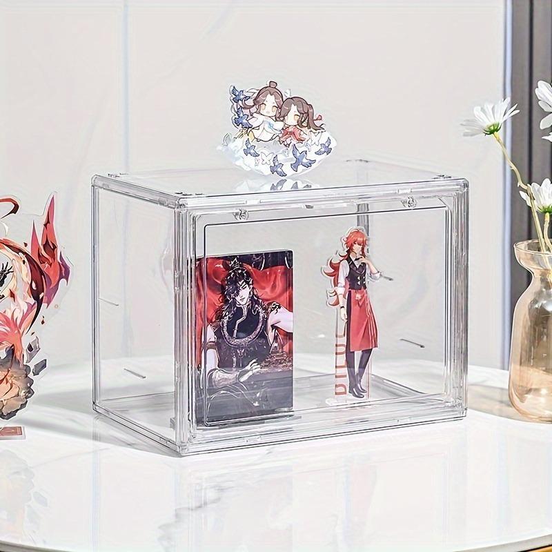 Action Figure Storage Box, Blind Box Doll Organizer, Acrylic Display Case, Transparent Toy Holder, Christmas Valentine New Year Decorations, Clear Storage Box, Acrylic Storage Boxes, Home Storage Supplies