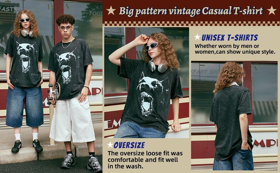 LAIXTON Men's Graphic Tees Shirt Unisex Short Sleeve Cotton