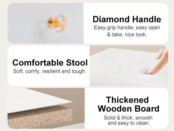 COMHOMA Makeup Vanity Desk with Mirror and Lights, Vanity Table and Chair Set with 5 Drawers and Charging Station, Bedroom Dresser LED Mirror Stepless Dimmable & 3 Color Modes Adjustable, Pure White