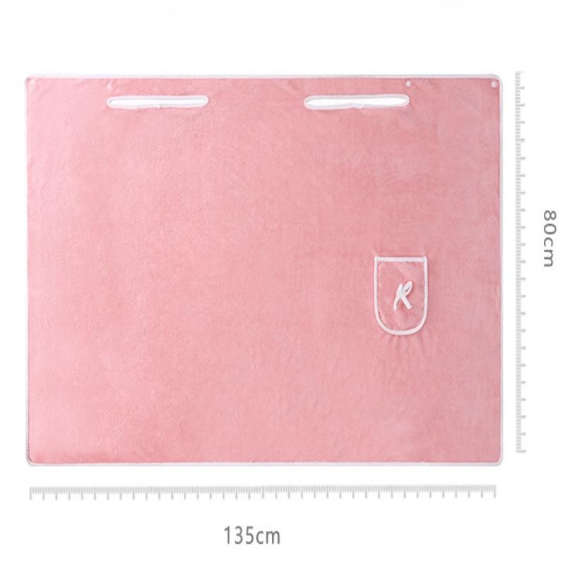 Women's Bathrobe Towel Wrap, Quick-Dry Spa Bag Towel with Thick Straps, Floral Pattern Wearable Bath Skirt, Absorbent Bathroom Towel