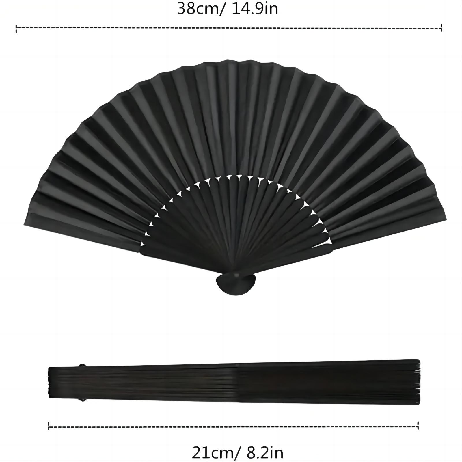 Chinese Style Folding Fan, 1/5/12/24pcs Elegant Retro Lightweight Portable Handheld Fan,  Home Decoration Supplies for Dance Wedding Party