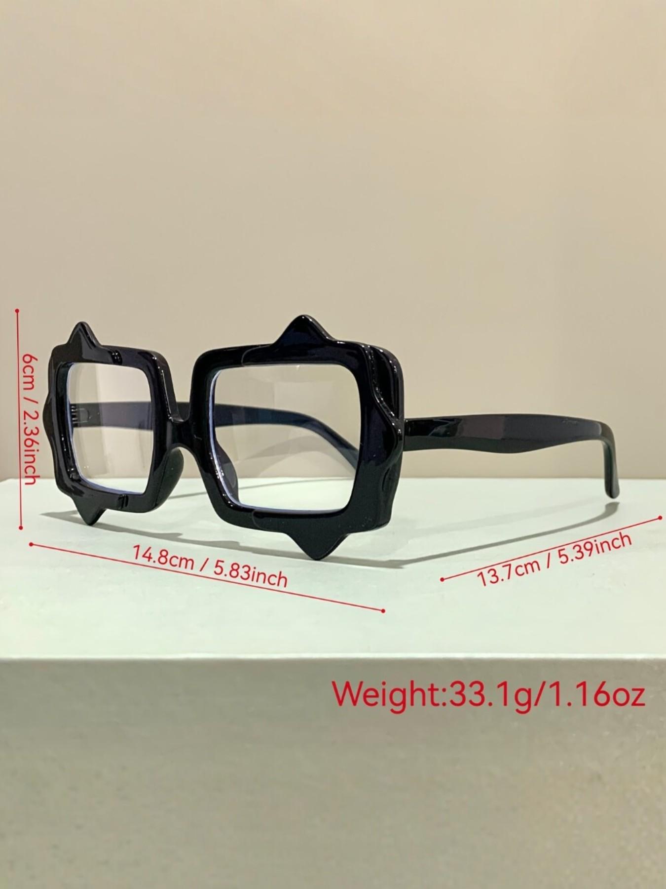 New Frame Glasses, Fashion Rectangular Frames, Unisex Trendy Eyewear, Metal Hinges, PC Lenses, Men and Women, Stylish Eyewear