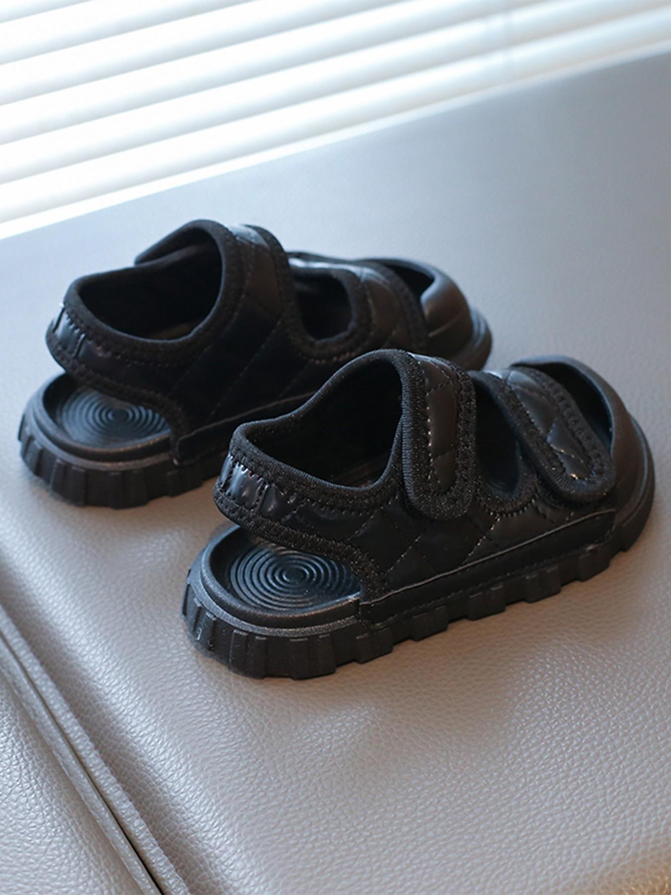 Sandals Bestseller, Unisex Toddler Closed-Toe Anti-Tip Soft Sole Non-Slip Rhombus Pattern Baby Walking Shoes