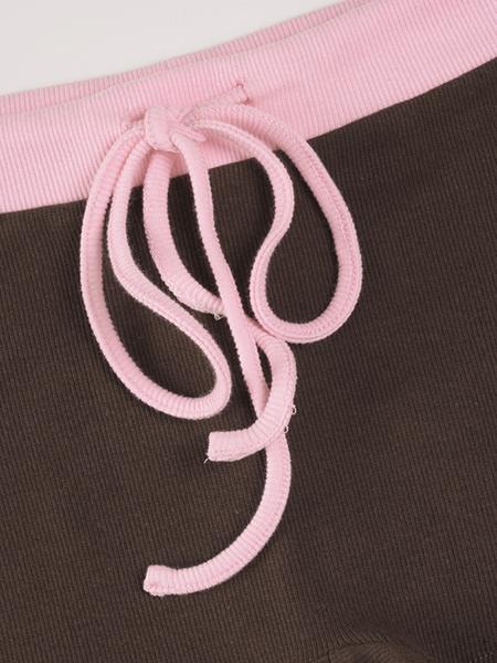 Women's Colorblock V Neck Long Sleeve T-Shirt & Shorts Set, Casual Home Wear, Comfortable Two-Piece for Daily Use