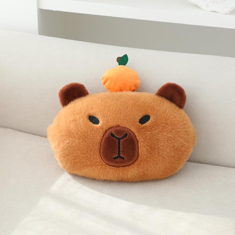 Car Seat Belt Cover Pad & Plush Car Neck Pillow, Cute Capybara Design Neck Pillow & Car Seat Belt Protector, Car Interior Accessories, Car Interior Decoration