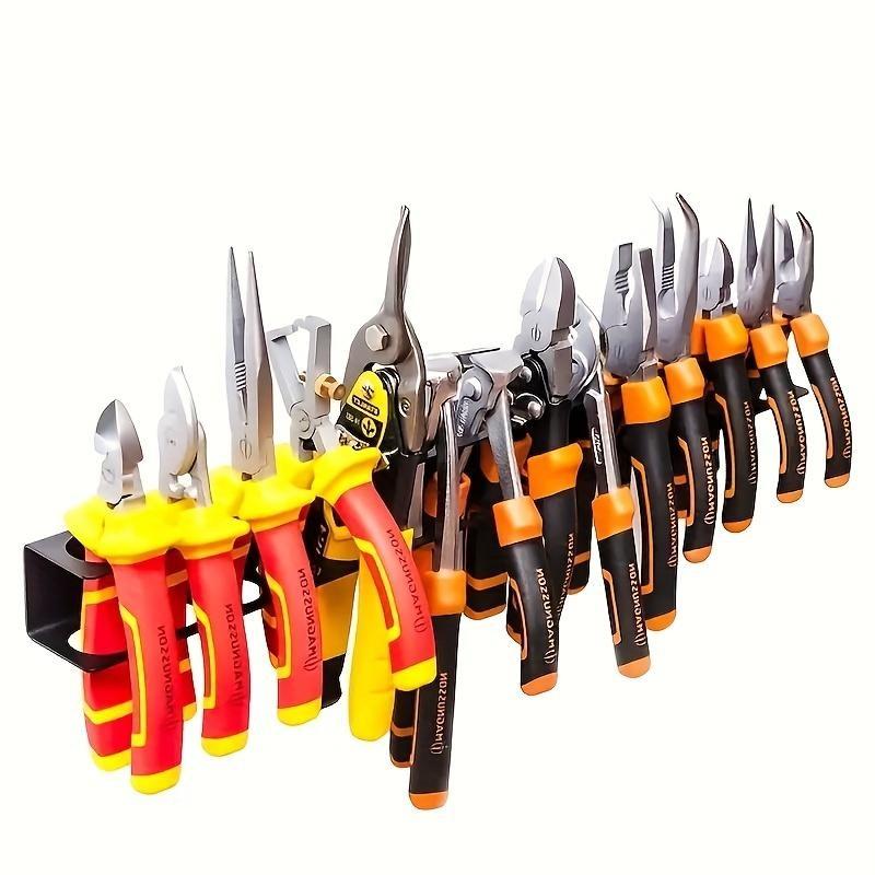 Metal Tool Rack, Space-Saving Screwdriver Pliers Organizer, Wall-Mounted Floating Shelf, Multi-Functional Garage Storage Rack