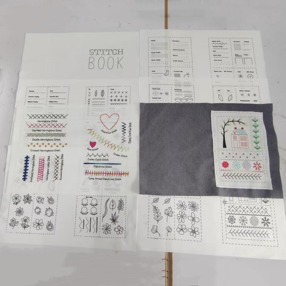 Beginner Sewing Book + 28 Sewing Tools, French Embroidery Book, 138 Techniques, Portable Mini Sewing Set, DIY Gift, Christmas & Mother's Day Present, Sewing Kit