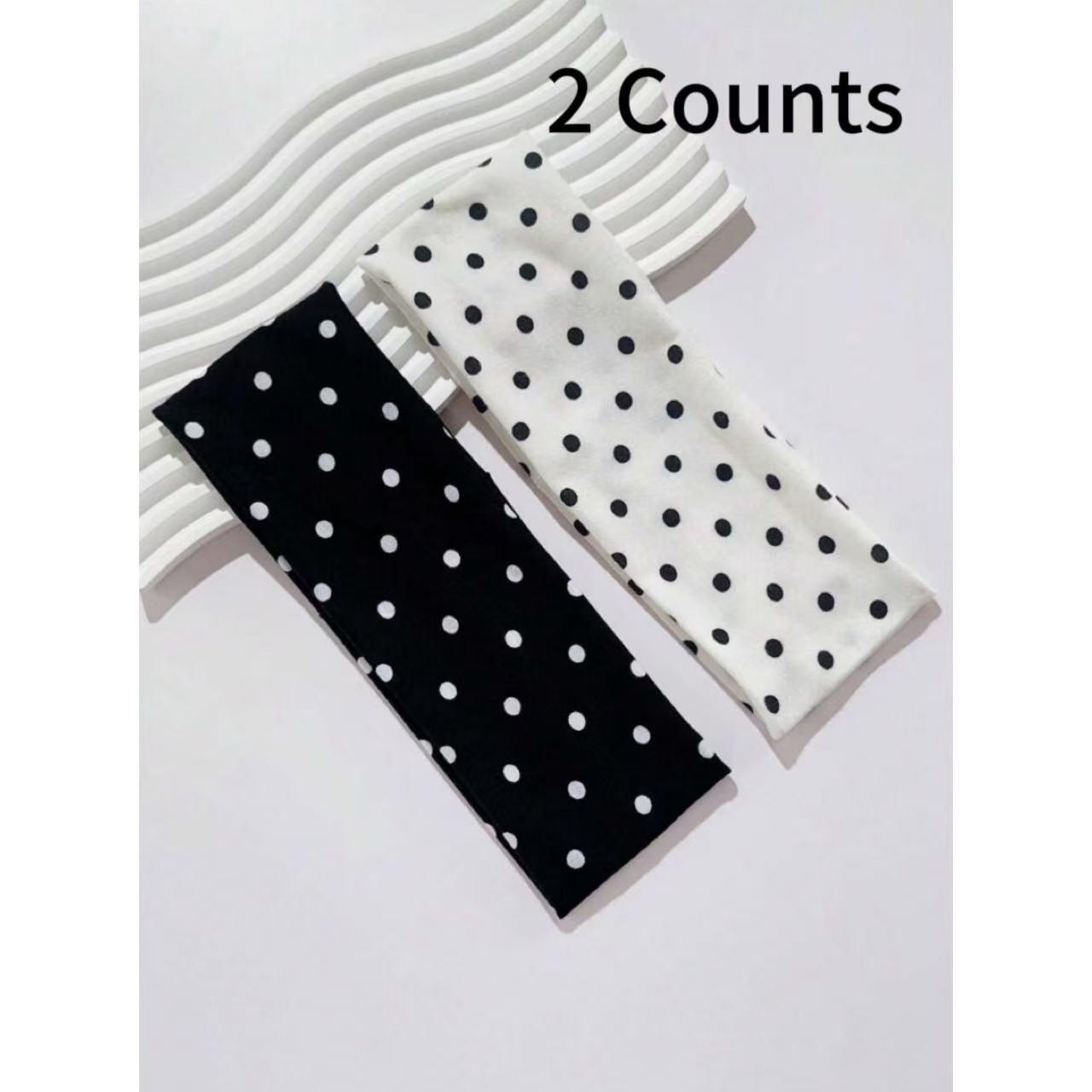 Elegant Polka Dot Print Elastic Hair Bands, Suitable for Daily Wear, Fitness, Running, Yoga, Sweatproof Anti-Slip, Bohemian Style Headscarf, Headbands Women