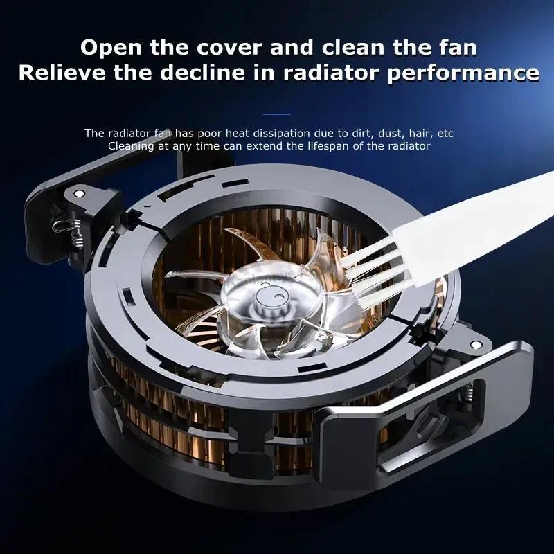 Universal Magnetic USB Mobile Phone Cooling Fan Case with Cable - Compact CX08 Back Clip Radiator, Charging Function, Ice Cool Heat Sink for PUBG Gaming Smartphones