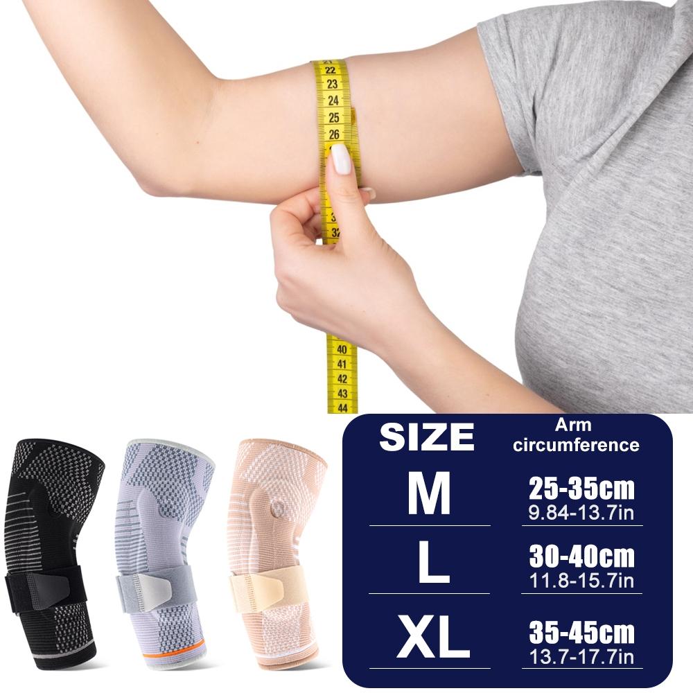 Elbow Brace Support, Breathable Elbow Compression Sleeve with Gel Pad for Golfer's, Tennis Elbow & Tendonitis Treatment & Pain Relief, Sports Arm Sleeves