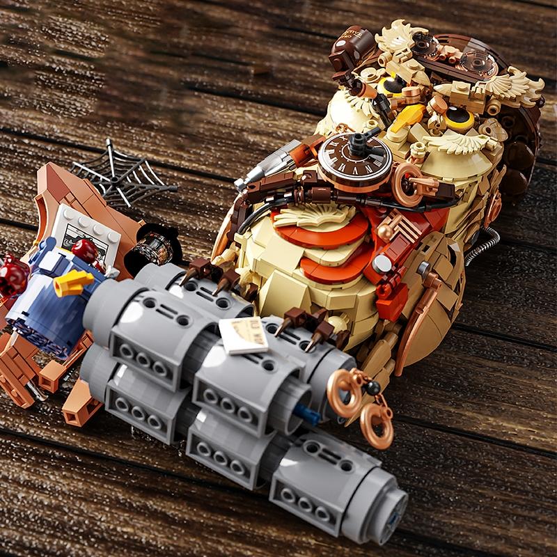 1200+pcs Owl Detective Magic Animal MOC Building Blocks Set Educational DIY Toys for Kids Adult Gifts Creative Bricks Toy Model