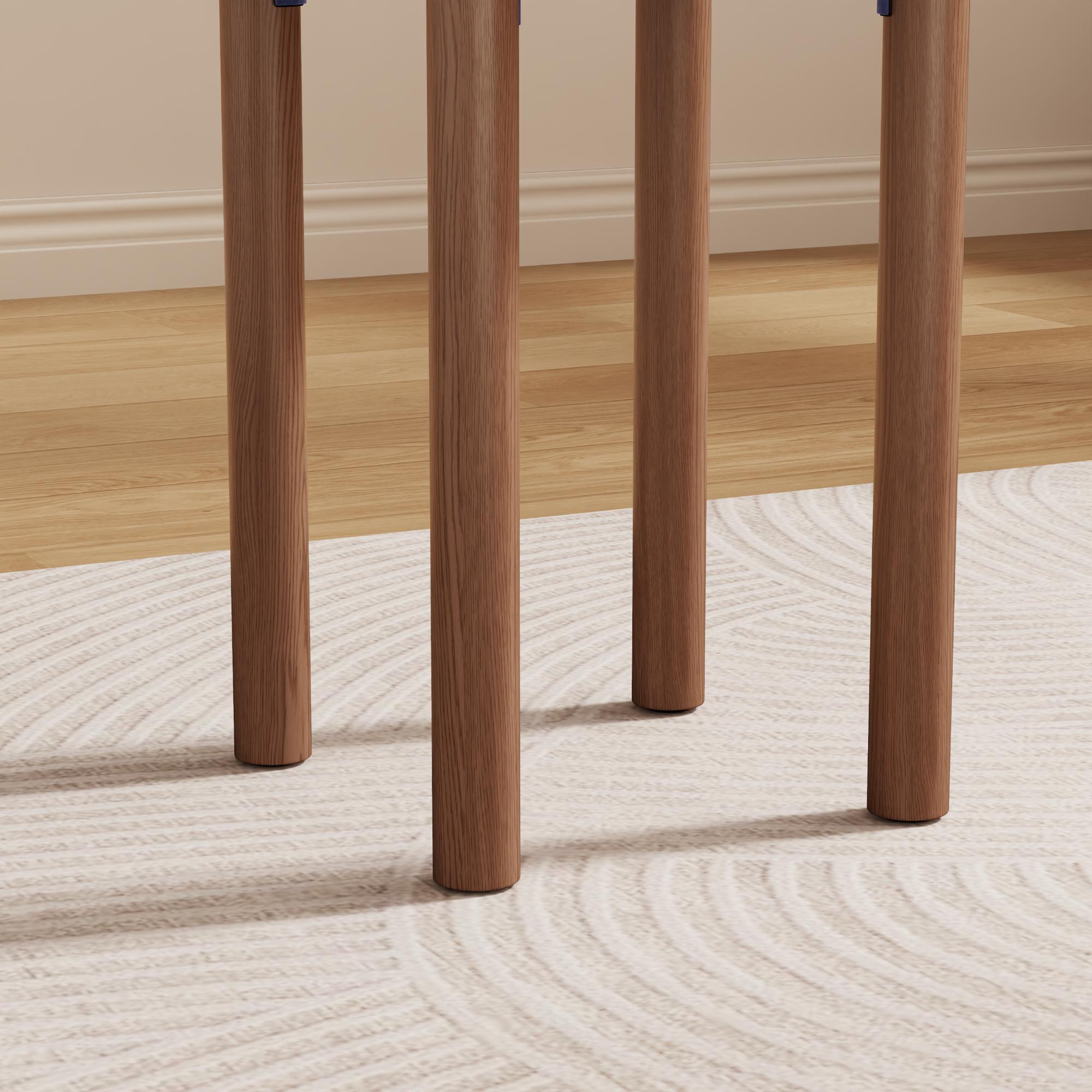 【Summer】TimberKnows Set of 4 Stackable Solid Wood Stools – 18" Round Nesting Tables, Fully Assembled, Durable & Space-Saving Design 【Summer】TimberKnows Set of 4 Stackable Solid Wood Stools – 18" Round Nesting Tables, Fully Assembled, Durable & Space-Saving Design