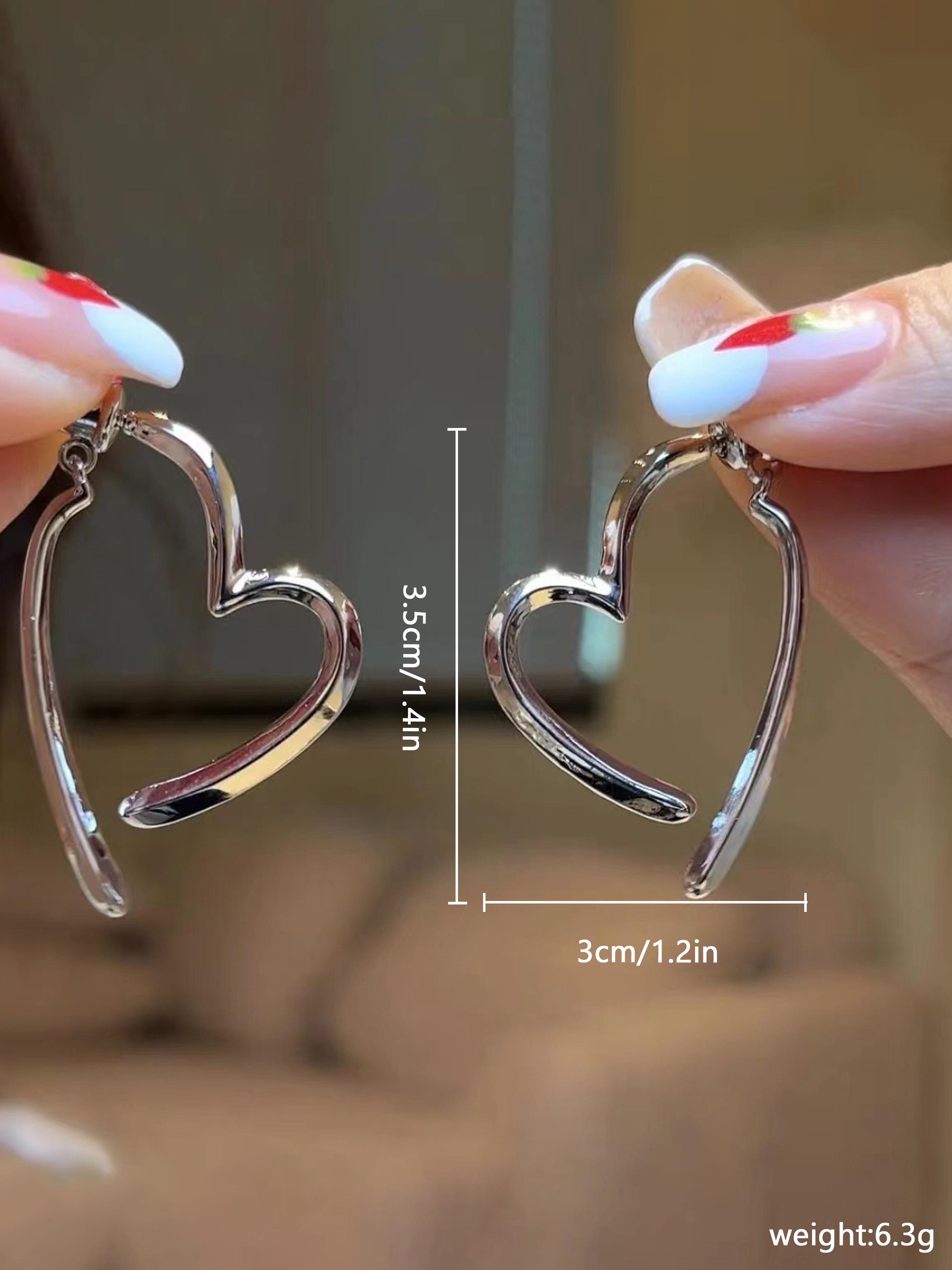 Fashionable Heart Shaped Dangle Earrings, 2025 New Style Fashion Jewelry for Party, Daily Clothing Decor, Trendy All-match & Exquisite Jewelry for Birthday Gift, High Quality Earrings
